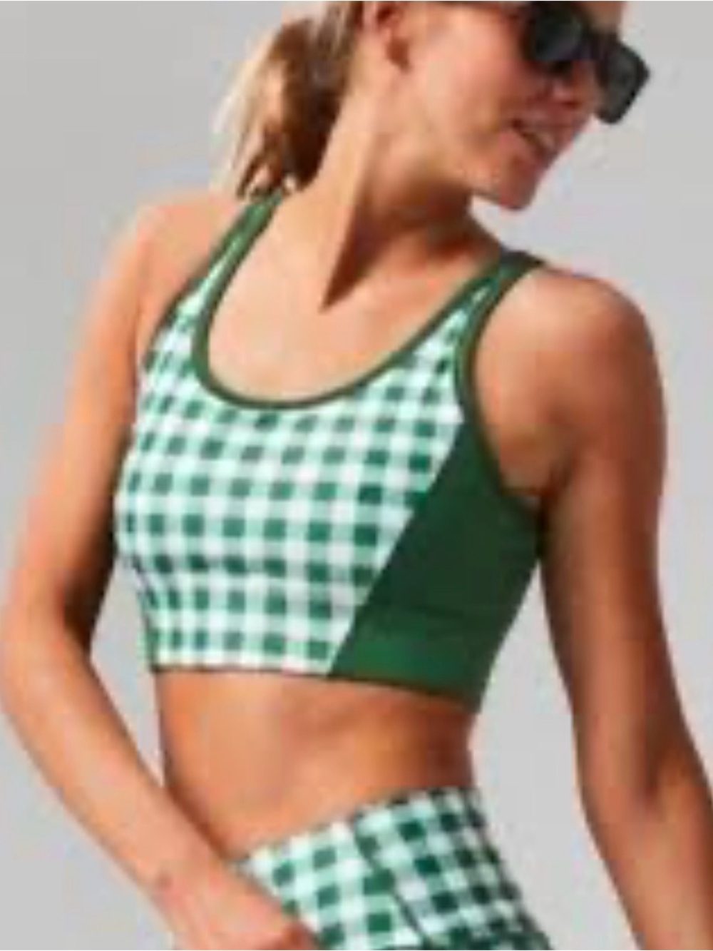 Tuckernuck Gingham Sport Bra